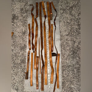 Louis Vuitton authentic Assorted Brown Leather Straps cut from bags sku-015